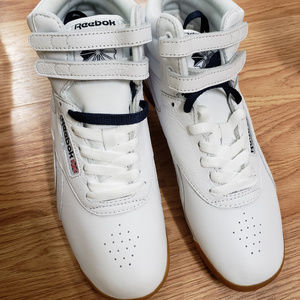 Reebok Freestyle Hi White/PaperWht/Navy/Gum 8.5